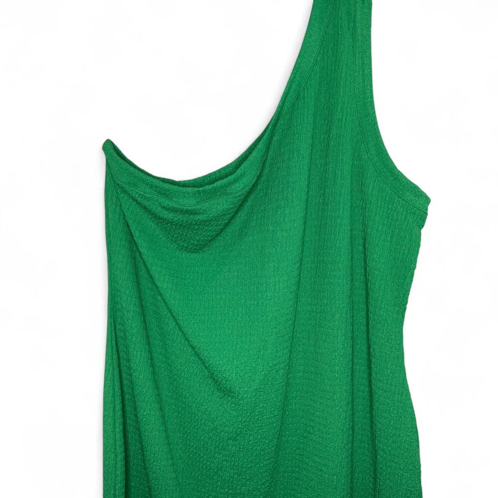 AVLN Studio Green One Shoulder Knit Midi Dress XXL Stitch‎ Fix Minimalist Resort - Picture 3 of 10